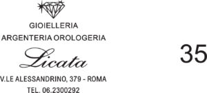 Gioielleria Argenteria Orologeria LICATA, V.le Alessandrino, 379 - ROMA, Tel. 06-2300292